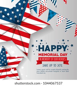 big sale commercial label for memorial day