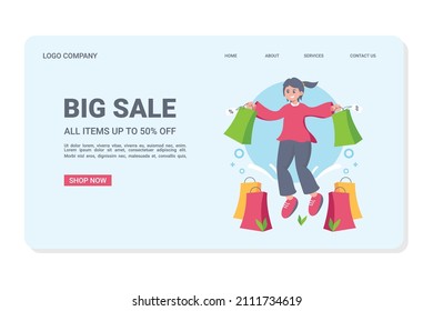 Big Sale Concept Landing Page