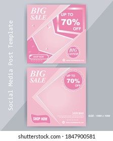 Big sale creative business social media post template Premium Vector