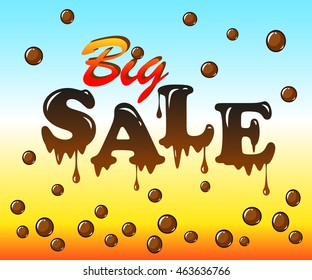 Big Sale decorative composition. Lettering Vector illustration.
