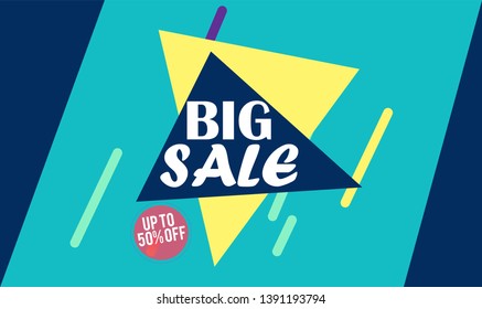 big sale Design for business for business. Discount Banner Promotion Template