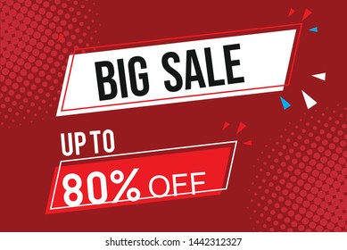 big sale Design for business for business. Discount Banner Promotion Template