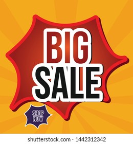 big sale Design for business for business. Discount Banner Promotion Template