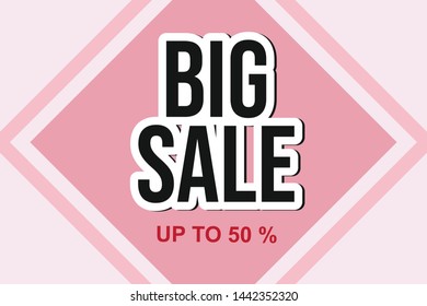 big sale Design for business for business. Discount Banner Promotion Template