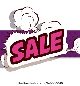 Big sale design over white background, vector illustration