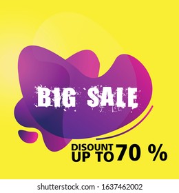 Big sale. Design template vector