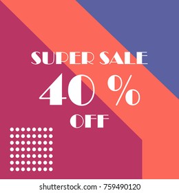 Big sale design template. Vector illustration