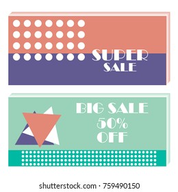 Big sale design template. Vector illustration