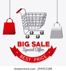 Big sale design, vector illustration eps 10.