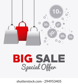 Big sale design, vector illustration eps 10.