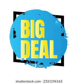 Big sale discount campaign banner sign, Super deal store icon design, Today's hot sale shopping sign tag