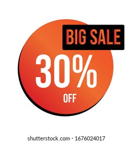 BIG SALE AND DISCOUNT TAG ILLUSTRATION VECTOR