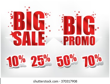 Big Sale and Discount Tags