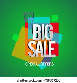 Big sale discount vector design for banner, flyer and brochure, for event promotion business or department store.