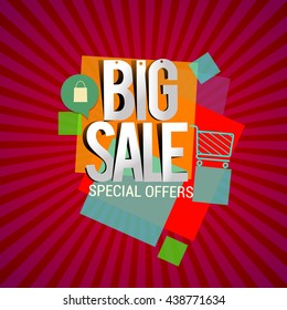 Big sale discount vector design for banner, flyer and brochure, for event promotion business or department store