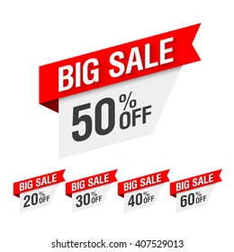 Big Sale Discount. Vector illustration.