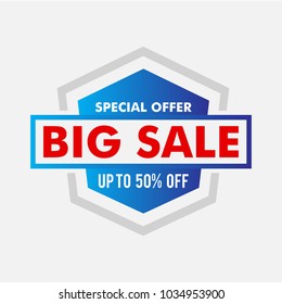 big sale discount vector template