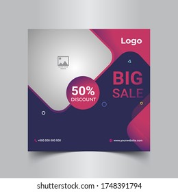 Big Sale Discount, Web Big Sale Template.