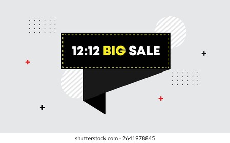 big sale editable template vector art design with black yellow shapes white gray abstract business elements background perfect for marketing branding promotions creative projects