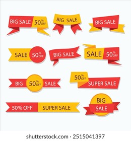 big sale element collection. sales banner