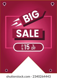 Big sale up to fifteen percent off