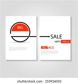Big Sale flyer design, eps10 Vector.