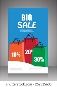 Big Sale flyer,poster template.
vector