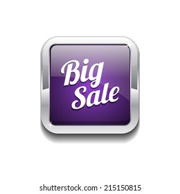 Big Sale Glossy Shiny Rounded Corner Vector Button
