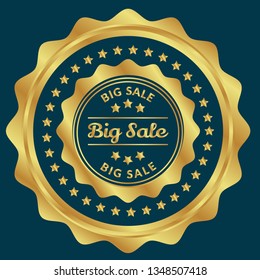 Big Sale gold emblem.sticker,seal -  vintage retro premium quality golden badges