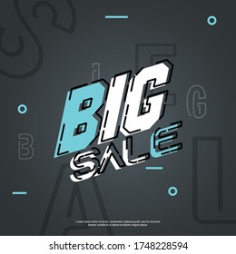 BIG SALE GREY GRADIENT BACKGROUND