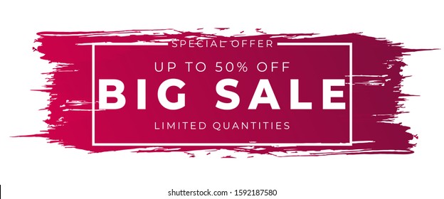 big sale grunge red brush