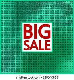 Big sale halftone concept background. Vector illustration