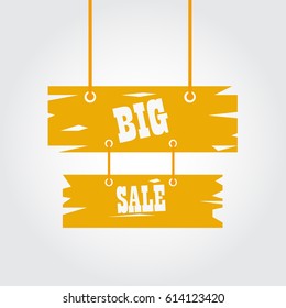 Big sale hanging sign banner