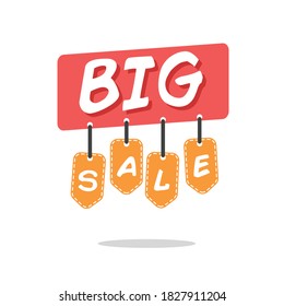 Big Sale Headline Vektor gut für Kampagnen-Produkt. Grosser Verkauf Konzept Marketing.