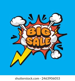 big sale icon good for poster design