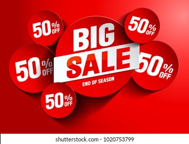 Big Sale illustration background vector