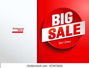 Big Sale illustration background vector