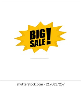 Big sale isolated tag vector design