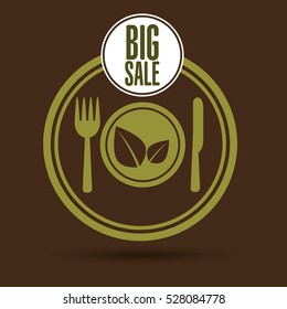 big sale kitchen food healthy vector illustration eps 10
