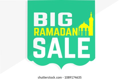 Big sale label promotion special ramadan kareem
