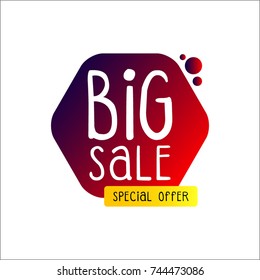 Big Sale label vector template 