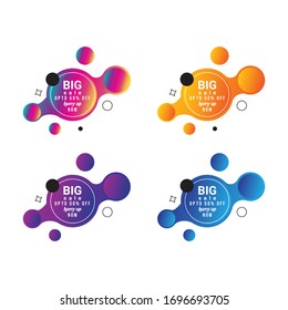 big sale labels. the best choice, discount. Supermarket sale stickers isolated on white background. Special offer, Retail advertising campaign