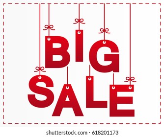 Big sale letters design