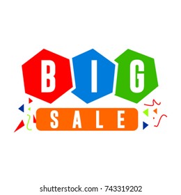 Big Sale Logo Vector Template Design