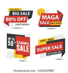 big sale , maga sale concept vector illustration with lines and 3d style, landing page, template, ui, web, mobile app, poster, banner, flyer, background, gift card, coupon, label, wallpaper