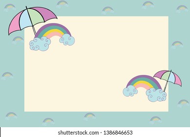 Big sale monsoon season vector illustration with umbrella vintage background. Sale banner and poster for billboard. 