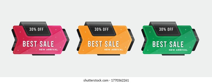 Big sale new arrival banner vector illustration.