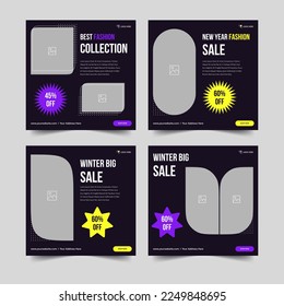 Big Sale offer and 50% off, modern banner for social media posts. 