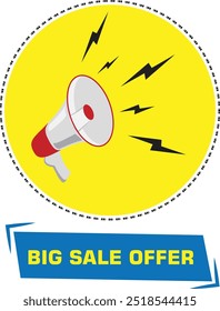 big sale offer announcement logo 