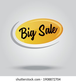 Big Sale offer. Discount offer presentation. Creative concept for sales season.  Vector isolated lettering illustration
